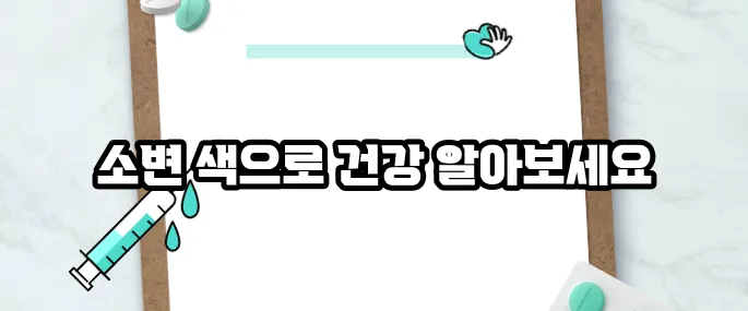 소변 색깔로 보는 건강