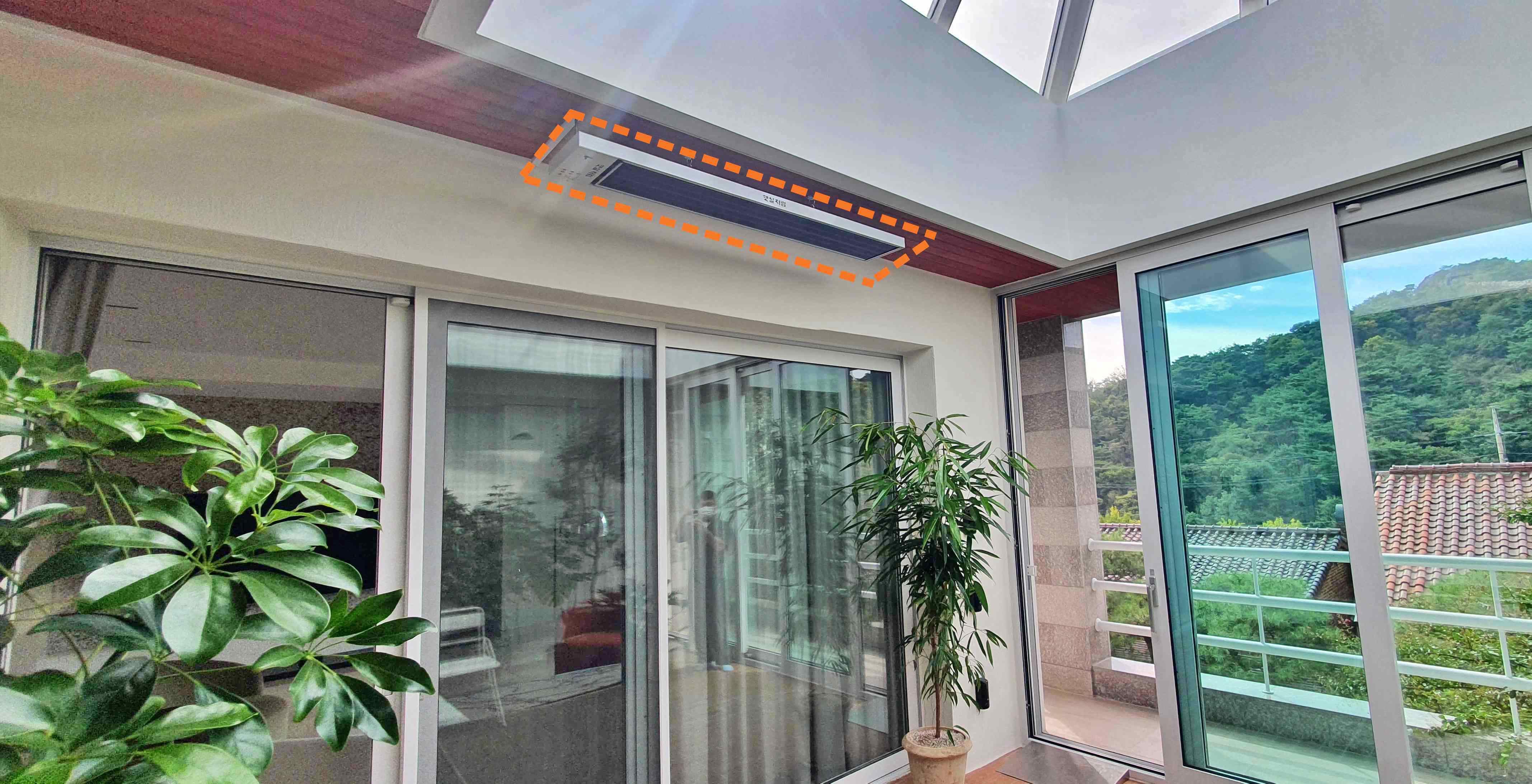 주택 테라스 난방