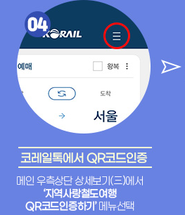 농촌투어패스 코레일톡 서비스 이용방법