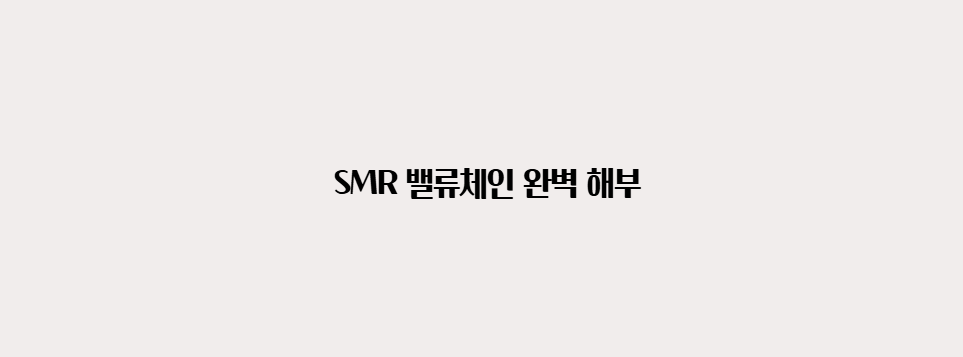 SMR 밸류체인 완벽 해부