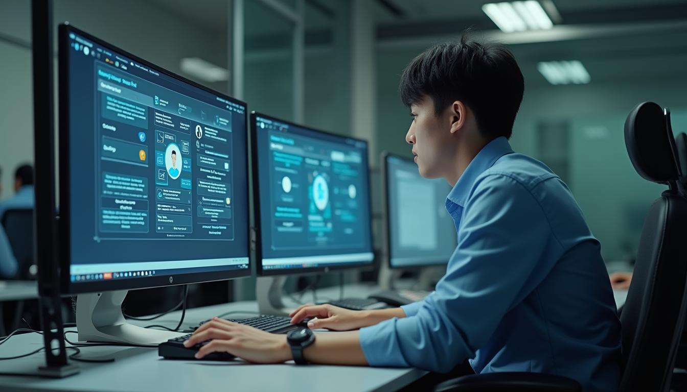 AI를 사용하는 사람.