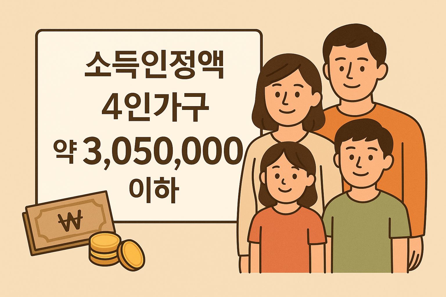 소득 인정액 기준