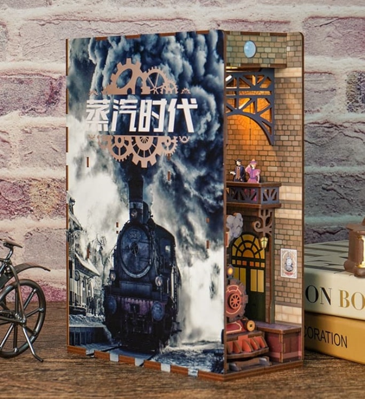 겉면이-중국어로-되어-있는-책장-장식