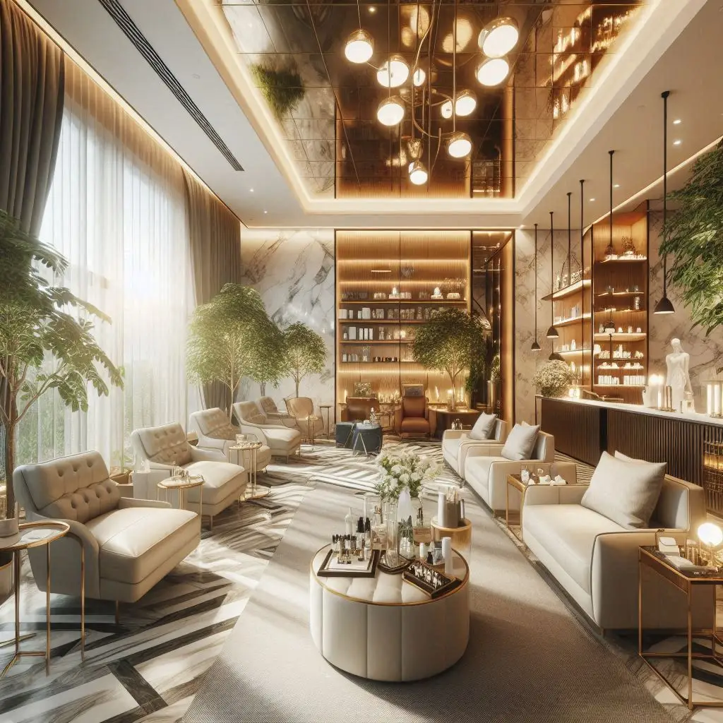 피부,체형관리 샵 배경