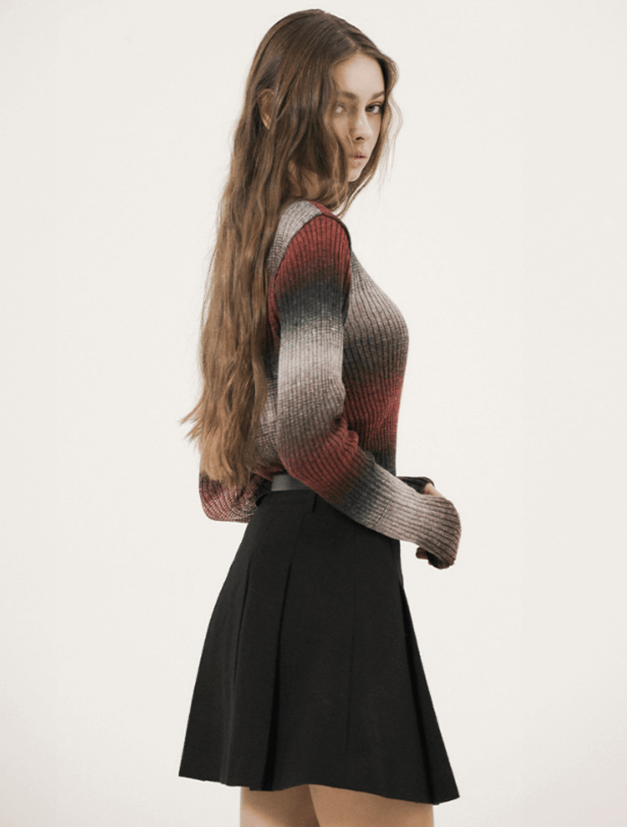 에브모우 그라데이션 니트