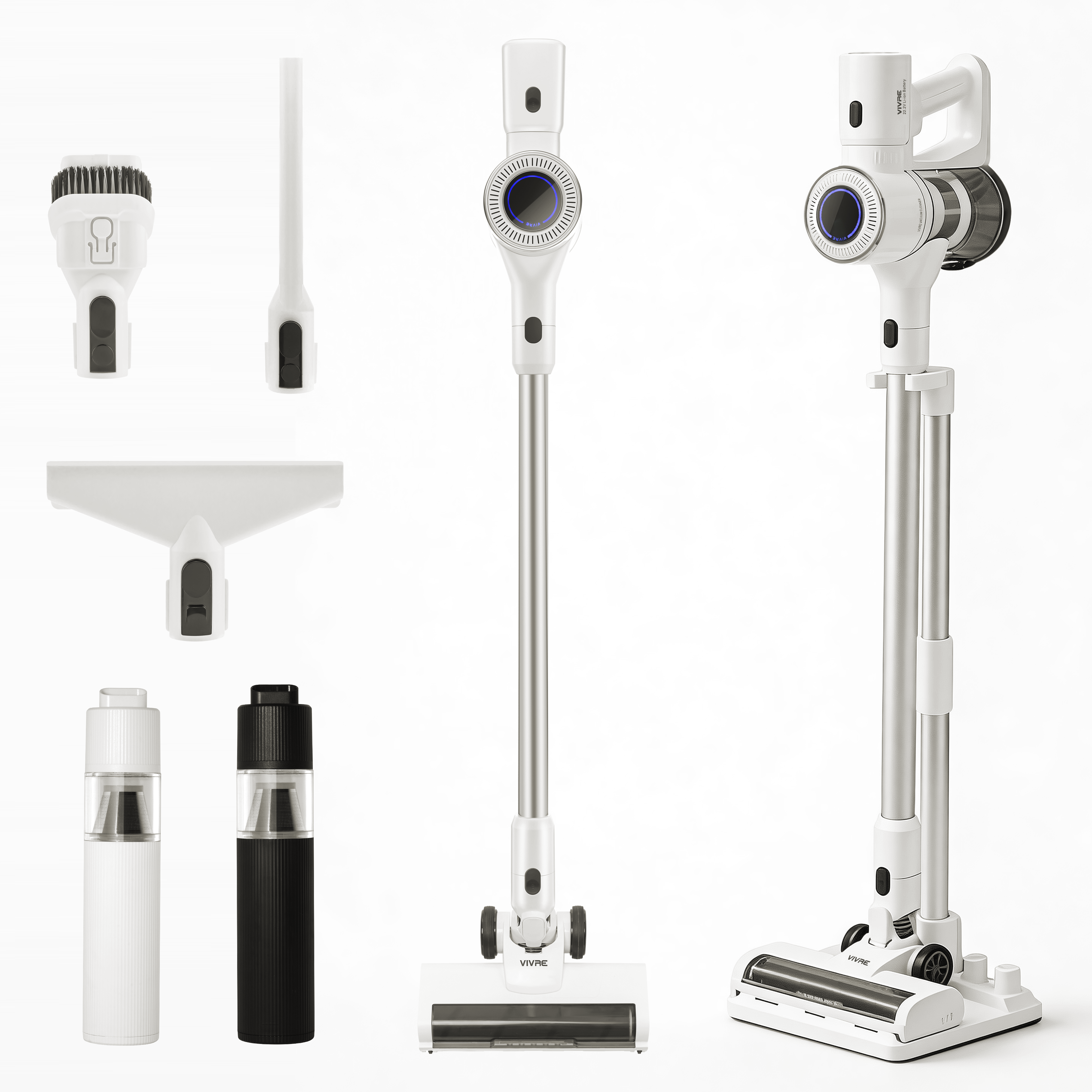 최신형 비브르 무선 스틱 청소기 BLDC 흡입력 좋은 진공 청소기 + 다양한 구성품 V25000