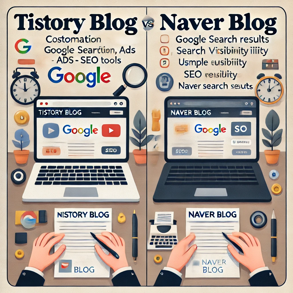 티스토리 블로그와 네이버 블로그 비교하기