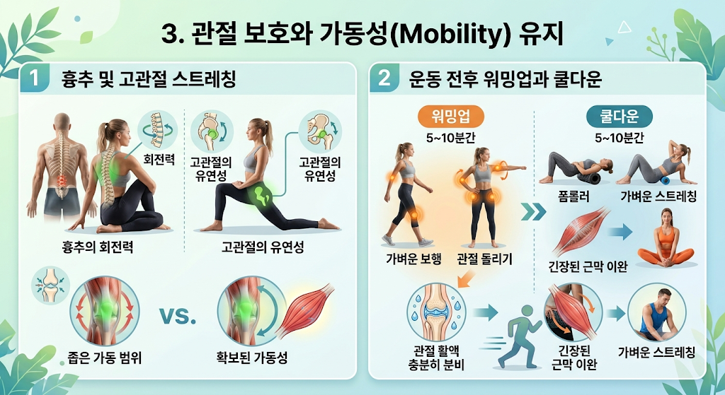 각 부문 간절보호 가동성 유지