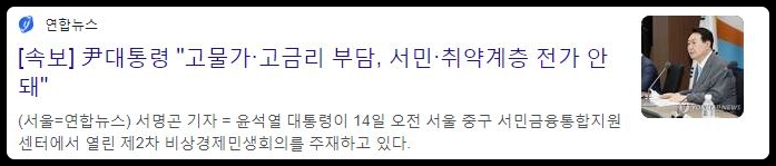 윤석열의 서민...