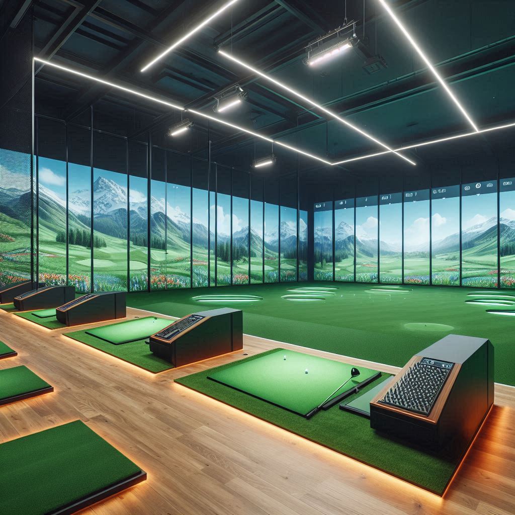 실내골프연습장 배경