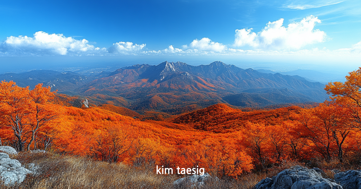 백운산의 사계절