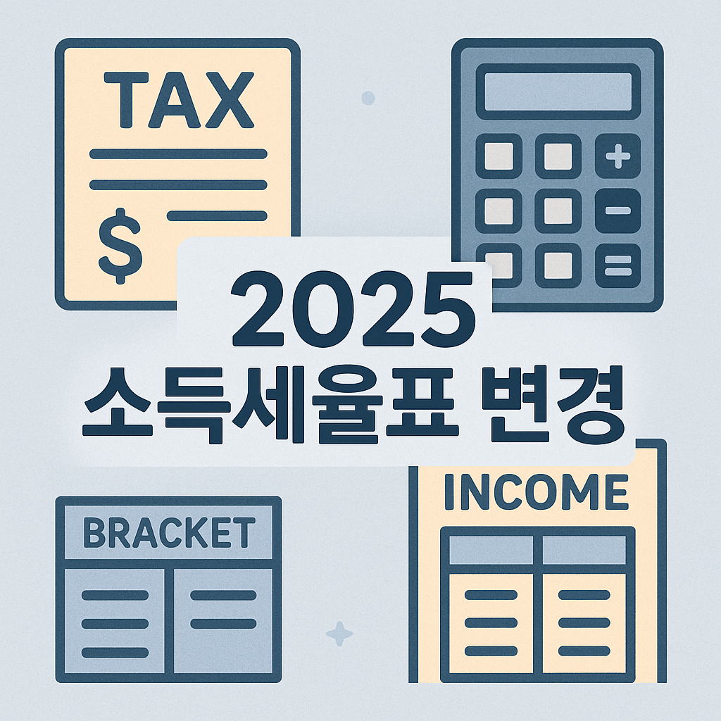 2025 한국 소득세율표 정리｜연봉별 세금 계산표 총정리