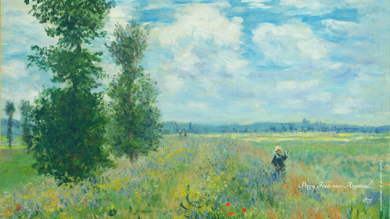 05 아르장퇴유의 양귀비 들판 C - Claude Monet 모네그림