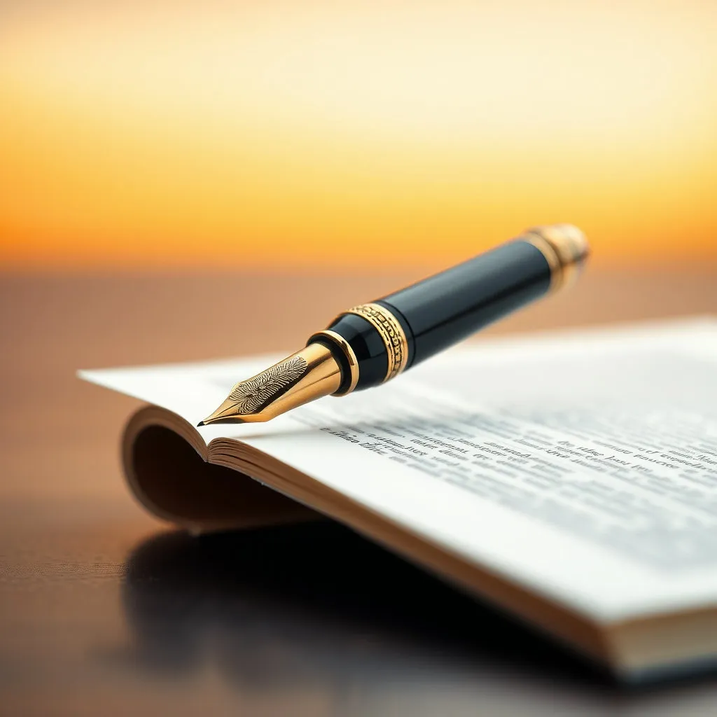 한 장의 역사가 기록된 후, 또 다른 시작을 예고하는 듯한 만년필의 모습을 통해 연속적인 국정 운영과 미래에 대한 희망적인 메시지를 담아냅니다.