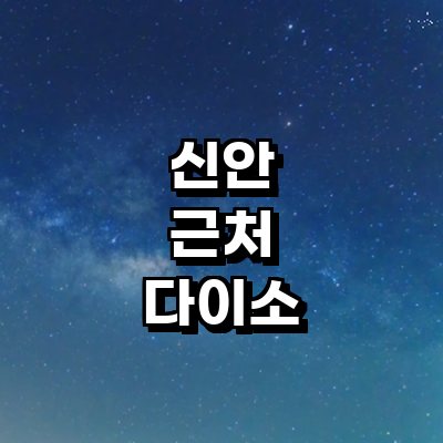 신안군 종합생활용품 다이소