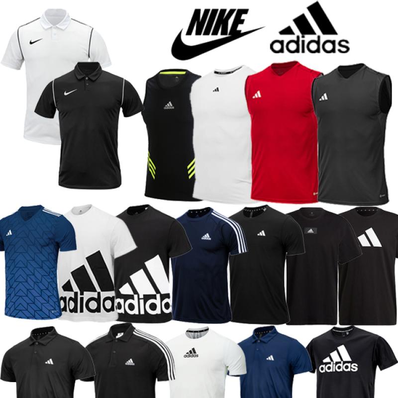 나이키 아디다스 기능성 나시 남자 민소매 반팔 카라티