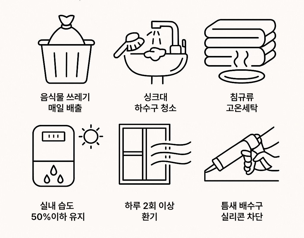 여름철 해충 예방 체크리스트