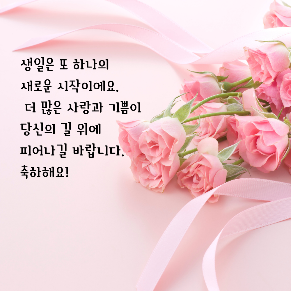 생일 축하 메세지 꽃다발 이미지 그림 사진 모음