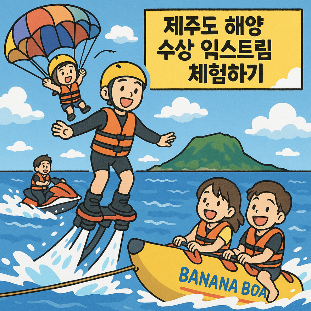 제주도 바다 해양 수상 체험하기
