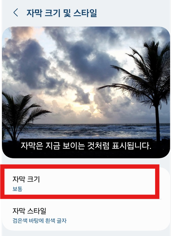 방법 7: 자막 크기 조절하기