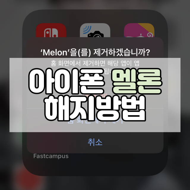 아이폰멜론해지방법