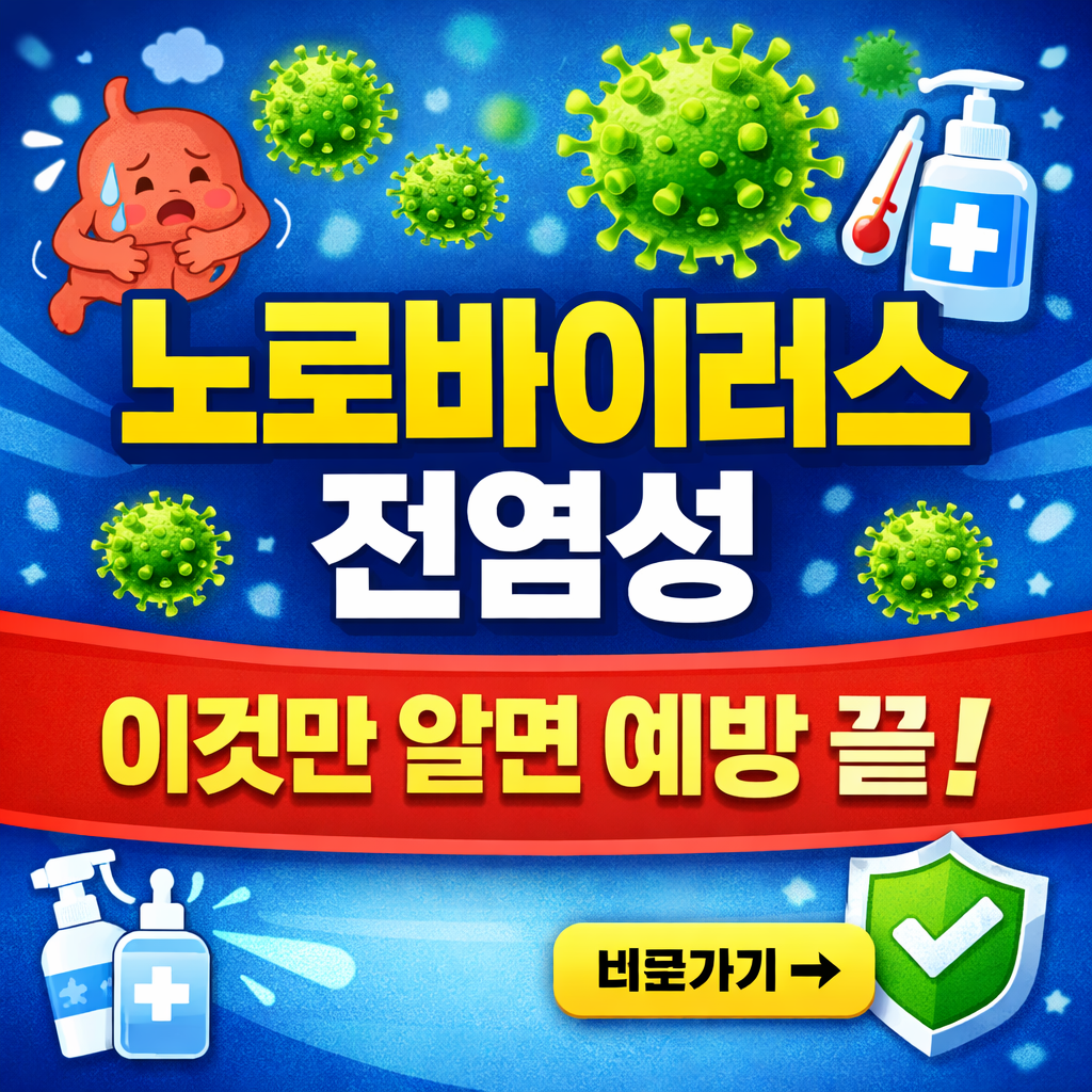 노로바이러스 전염성, 이것만 알면 예방 끝