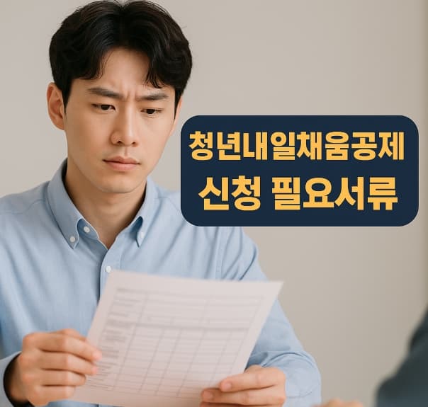 청년내일채움공제 신청 필요서류