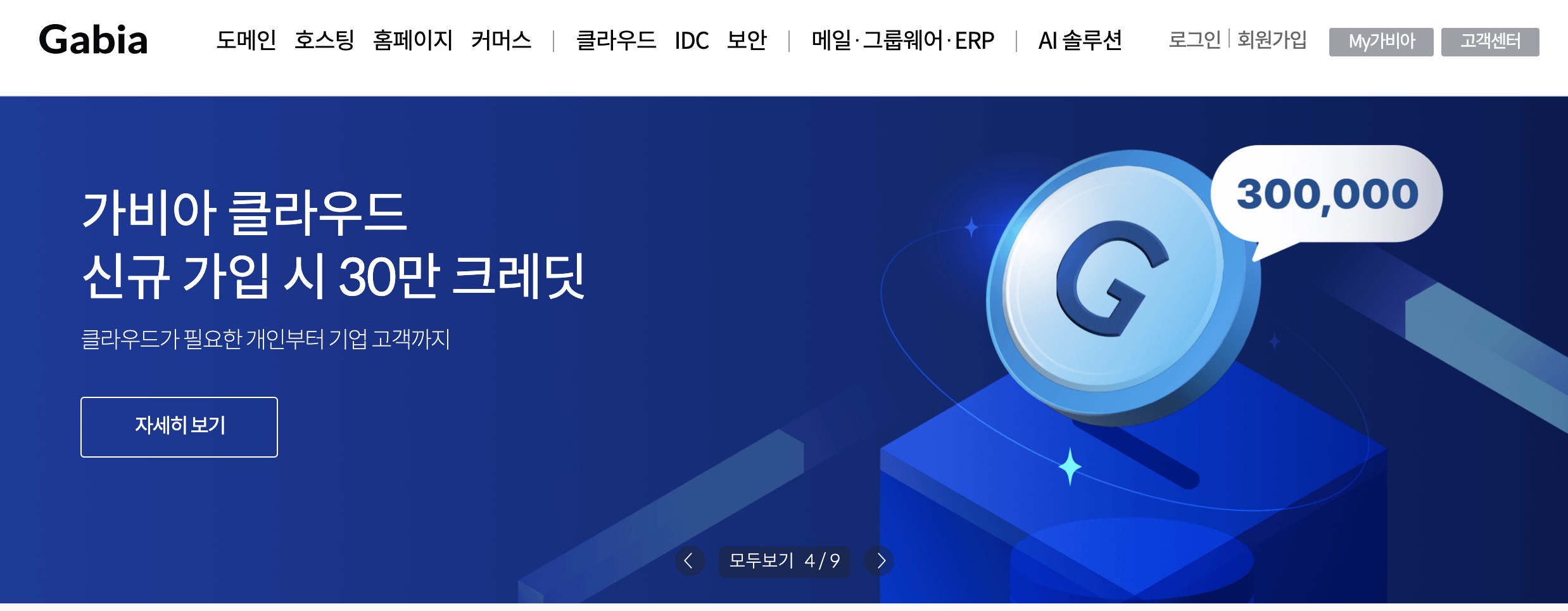 가비아 도메인 설정
