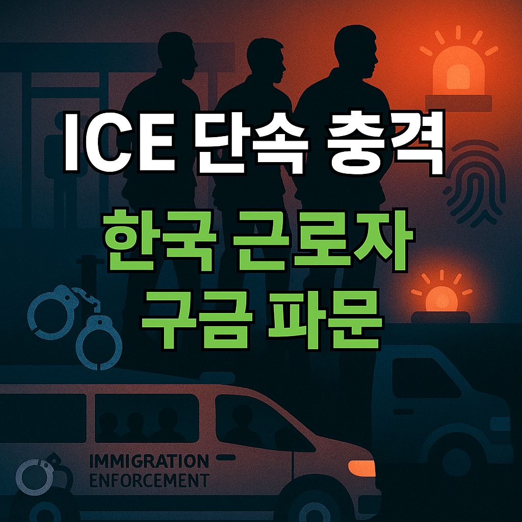 ICE 단속과 한국 근로자 구금 파문