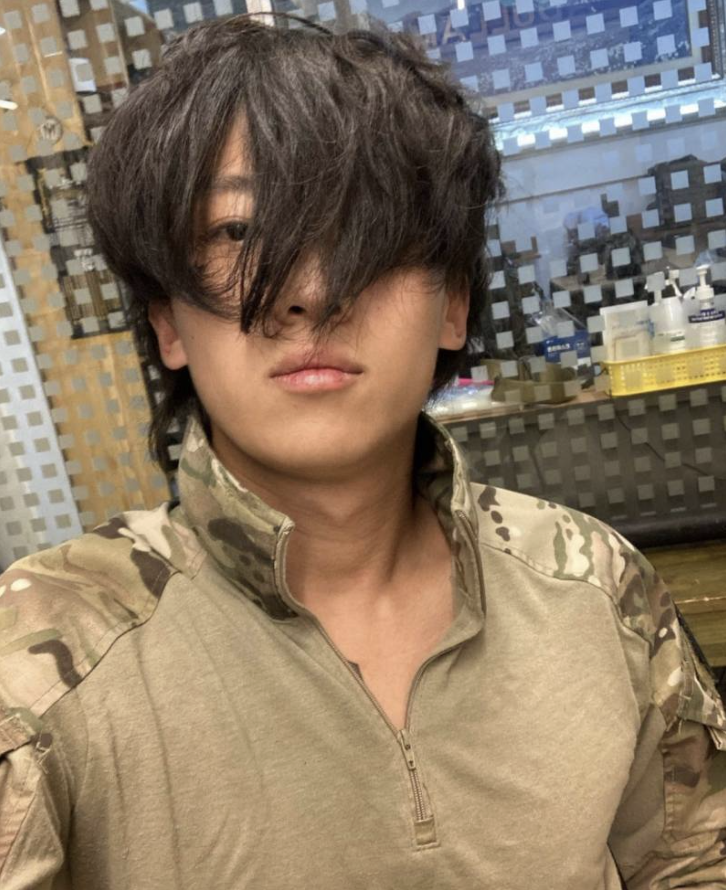 덱스 군복 셀카