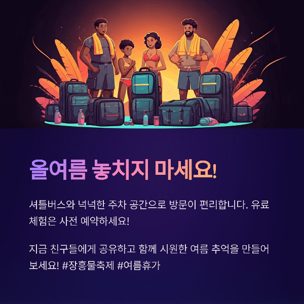 올여름 놓치지 마세요!