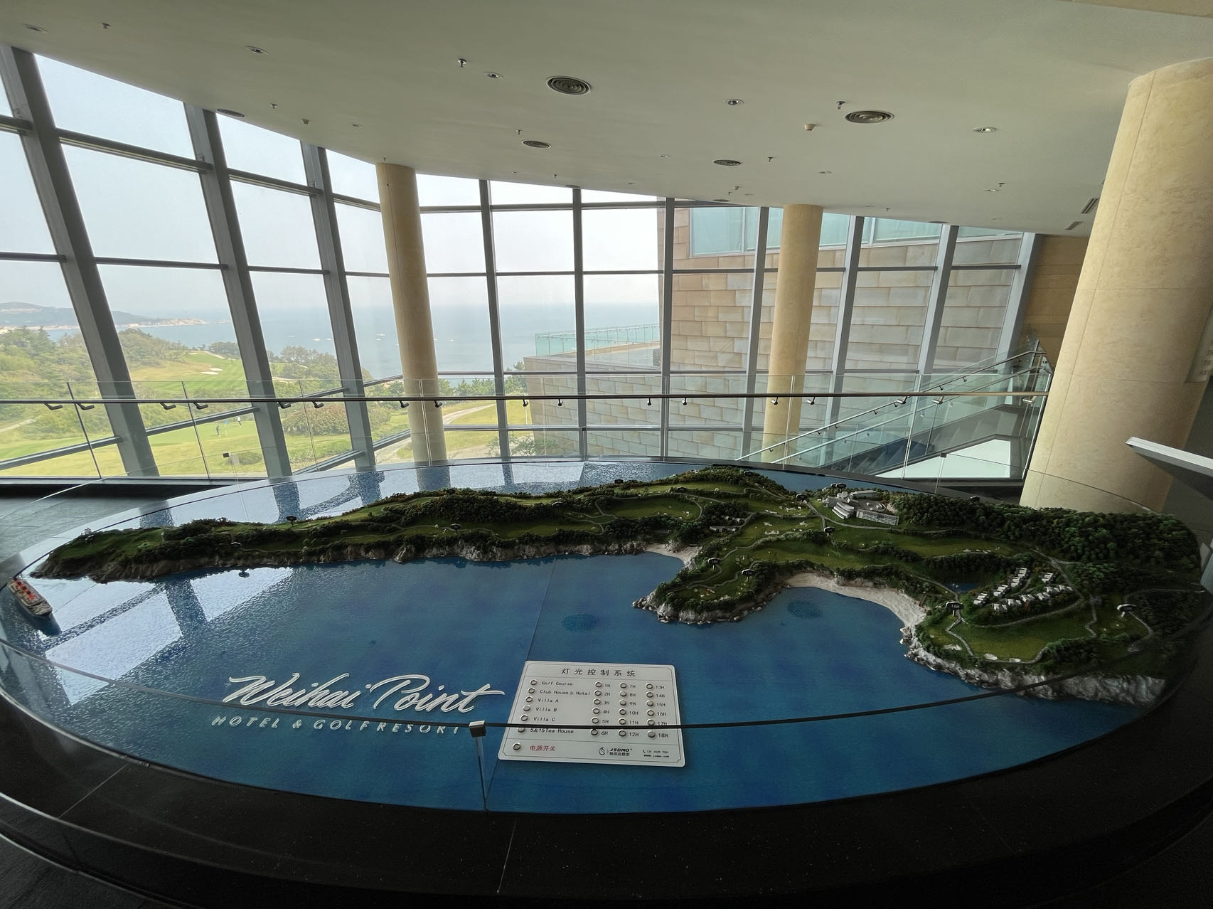 weihai point 오션사이드 링크스 코스 조감도