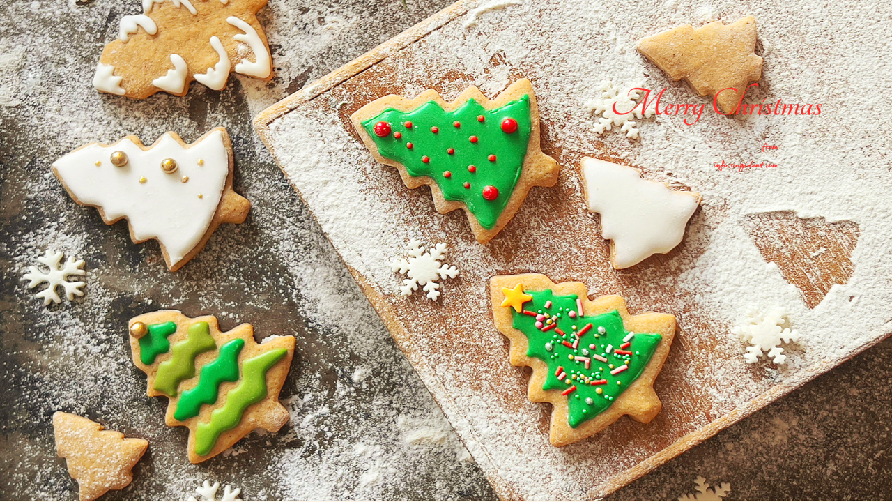 02 크리스마스 트리 쿠키 C - Merry Christmas 크리스마스배경화면