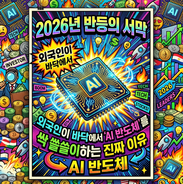 2026 하반기 주도주 AI 반도체, 외국인이 바닥에서 쓸어 담는 이유