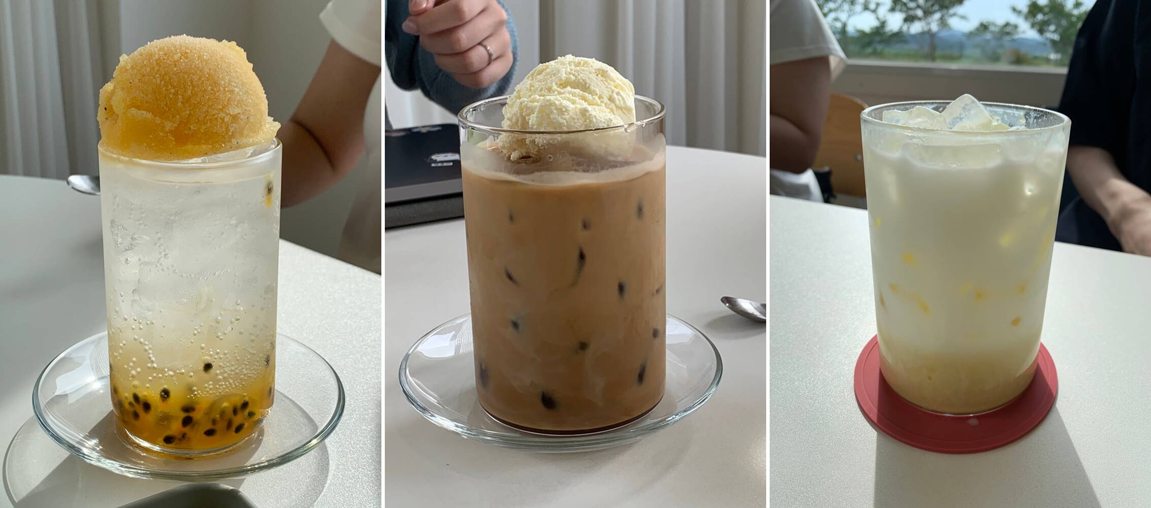 후르츠, 바닐라 라테 등 나머지 음료