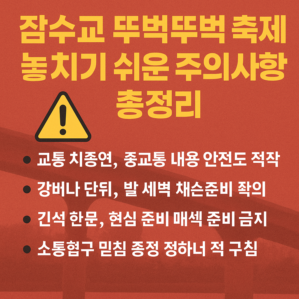 잠수교 뚜벅뚜벅 축제