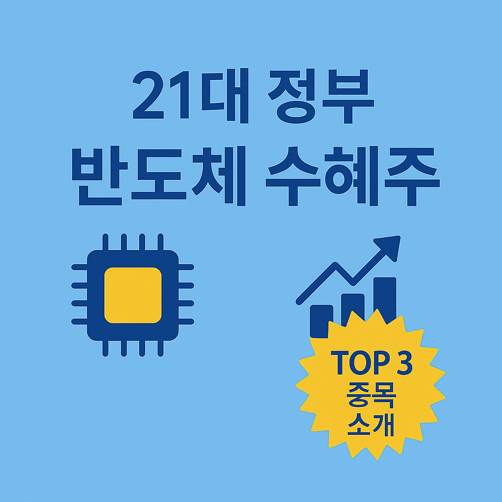 21대 정부 반도체 수혜주 TOP3