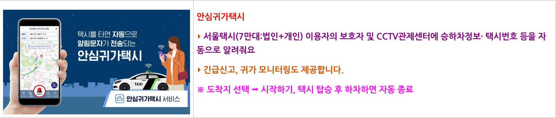 안심이 귀가택시