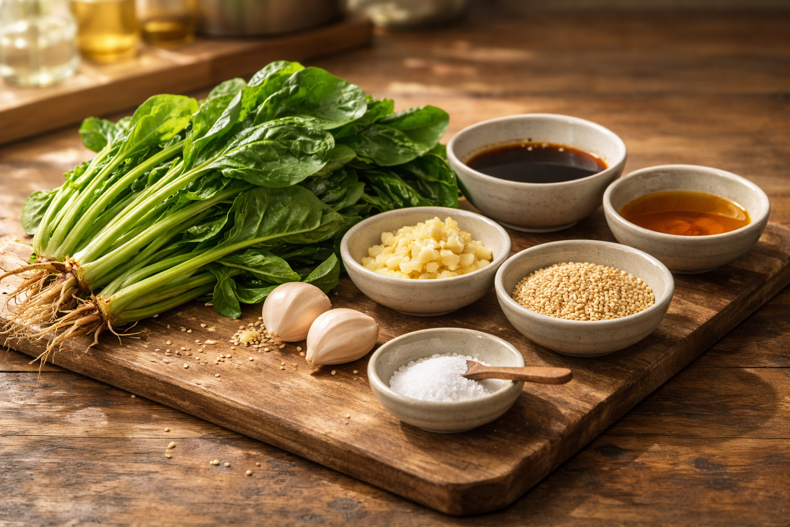 시금치 무침 재료