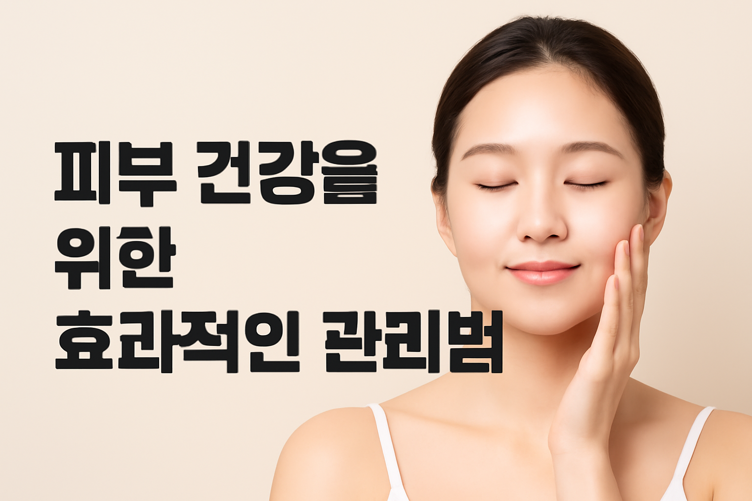 피부 건강을 위한 효과적인 관리법