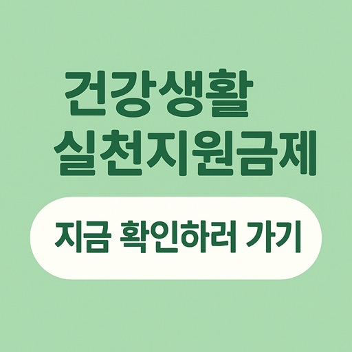 건강생활실천지원금제 완전정복
