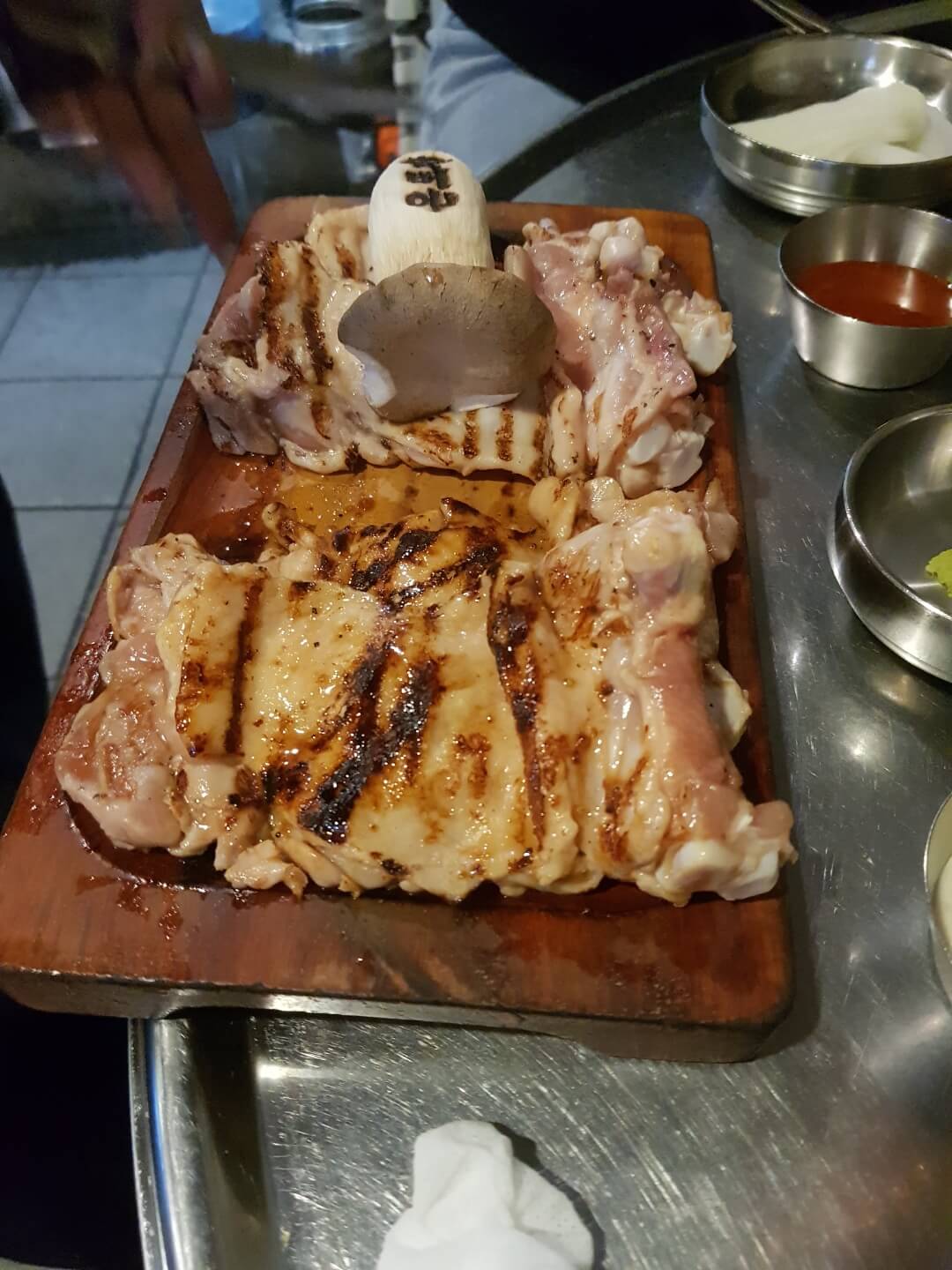 강동구 천호역 맛집 숯불 닭갈비 온도계 리뷰 줄서서 먹는 닭갈비 맛집