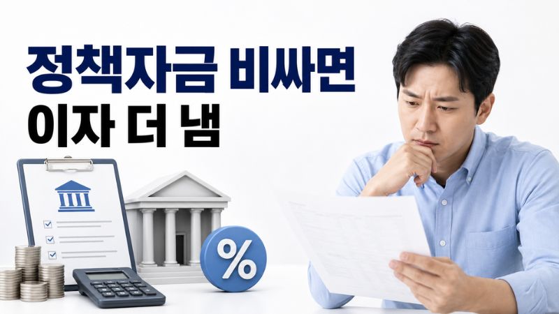 정책자금 신청 전 은행 대출보다 비쌀 수 있는 기준 정리