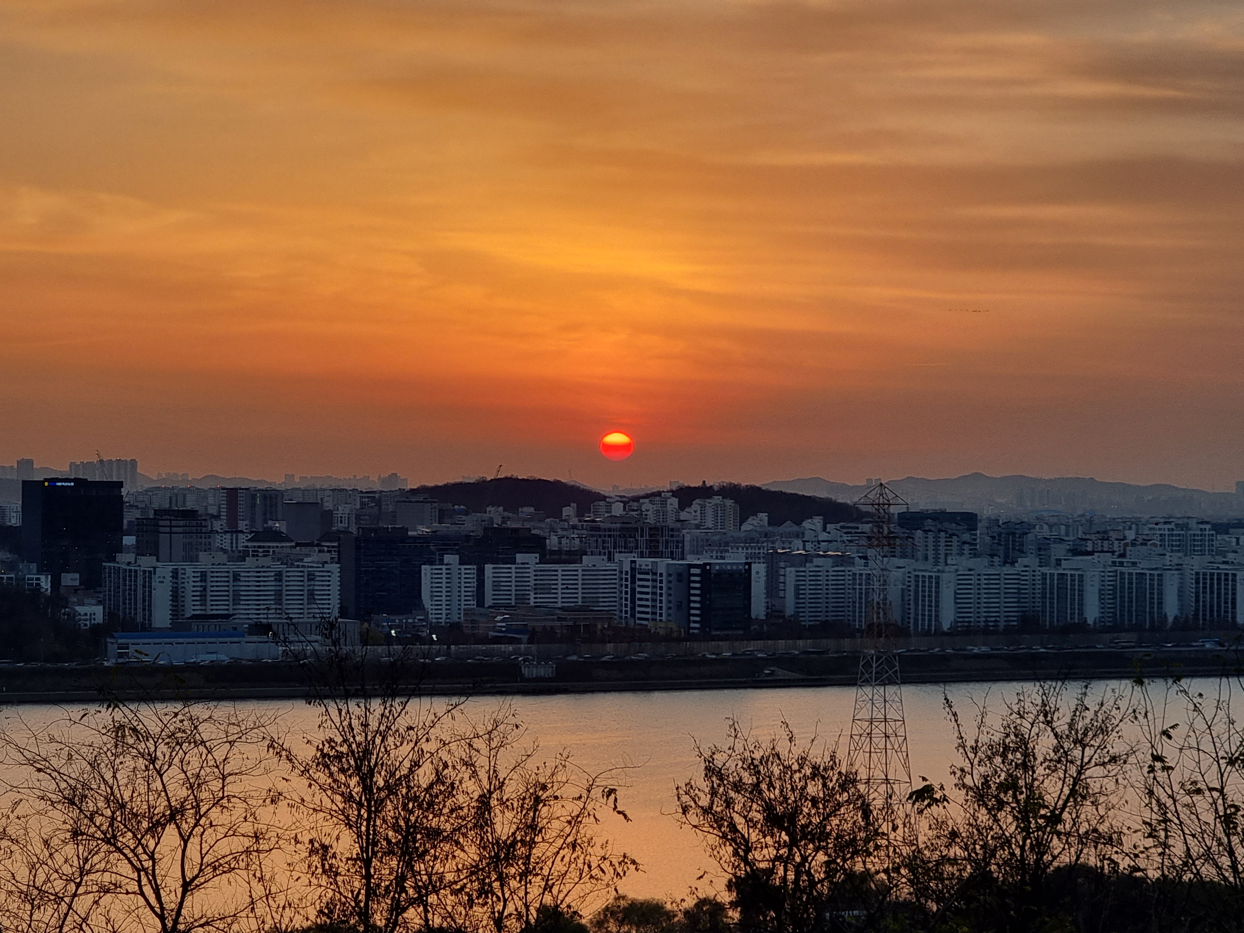 서울 상암 하늘공원 노을