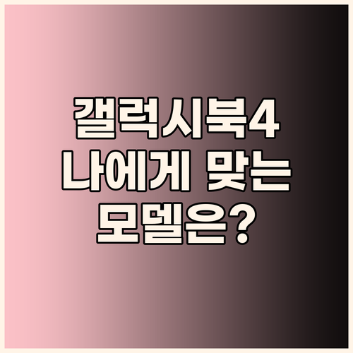 삼성 갤럭시북4, 나에게 딱 맞는 모