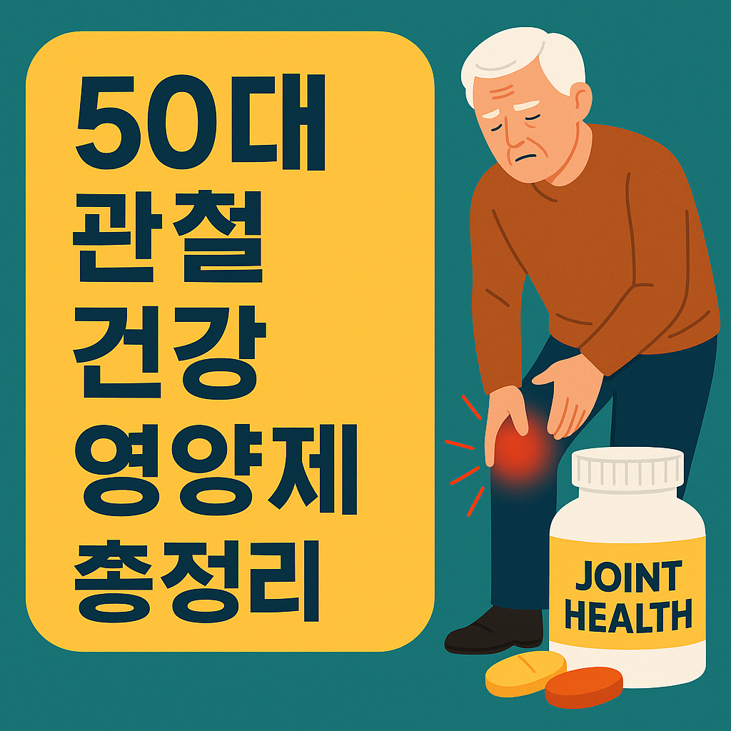 50대 관절 건강 영양제 총정리