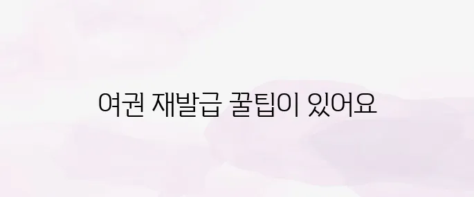 여권 재발급 온라인 신청 방법│준비물·수수료까지 한눈에 보기