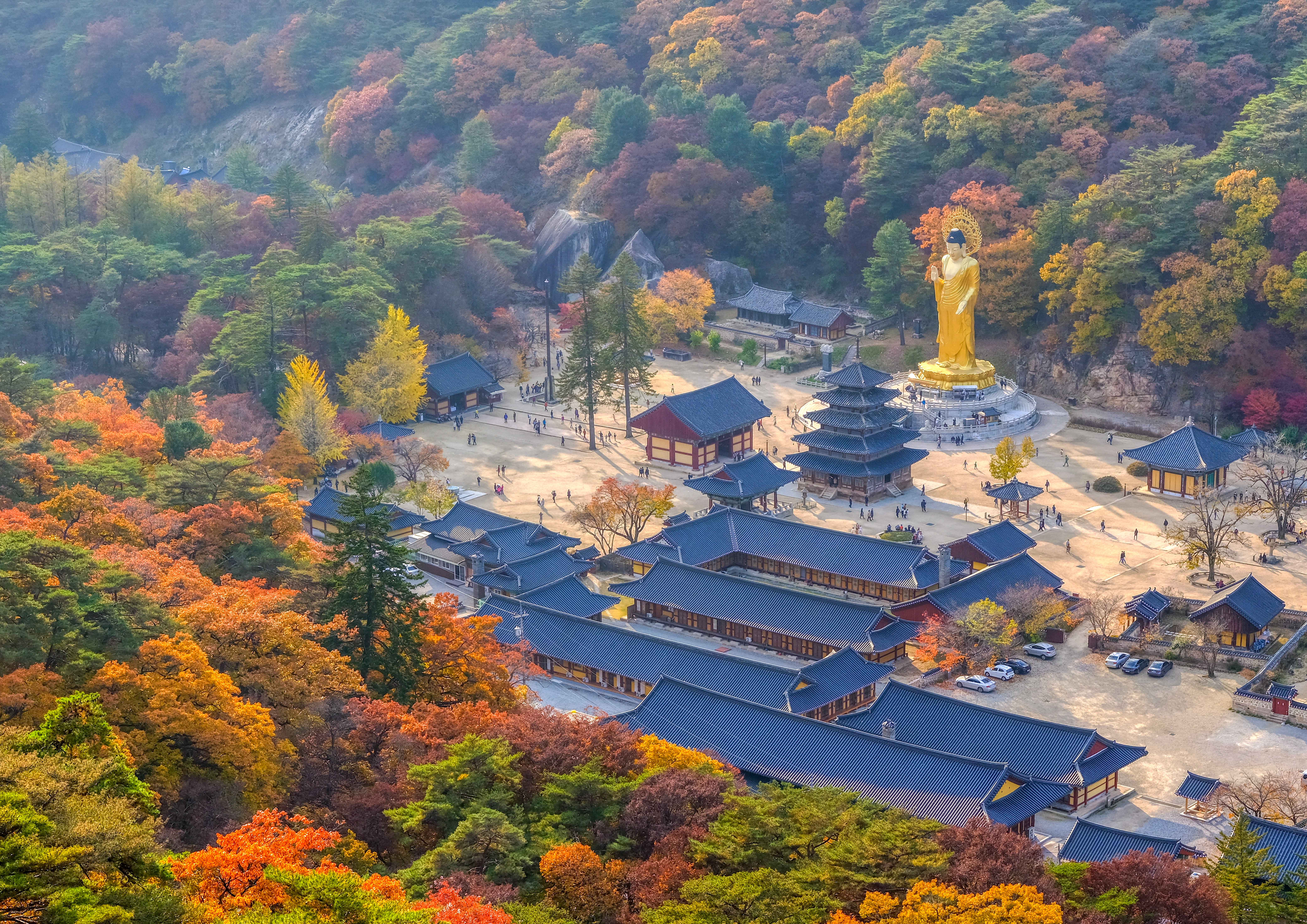 속리산 법주사의 가을