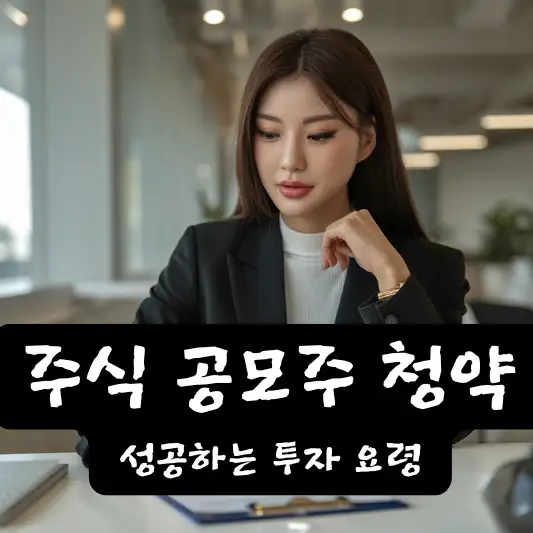 주식 공모주 청약의 개념과 주요 장점