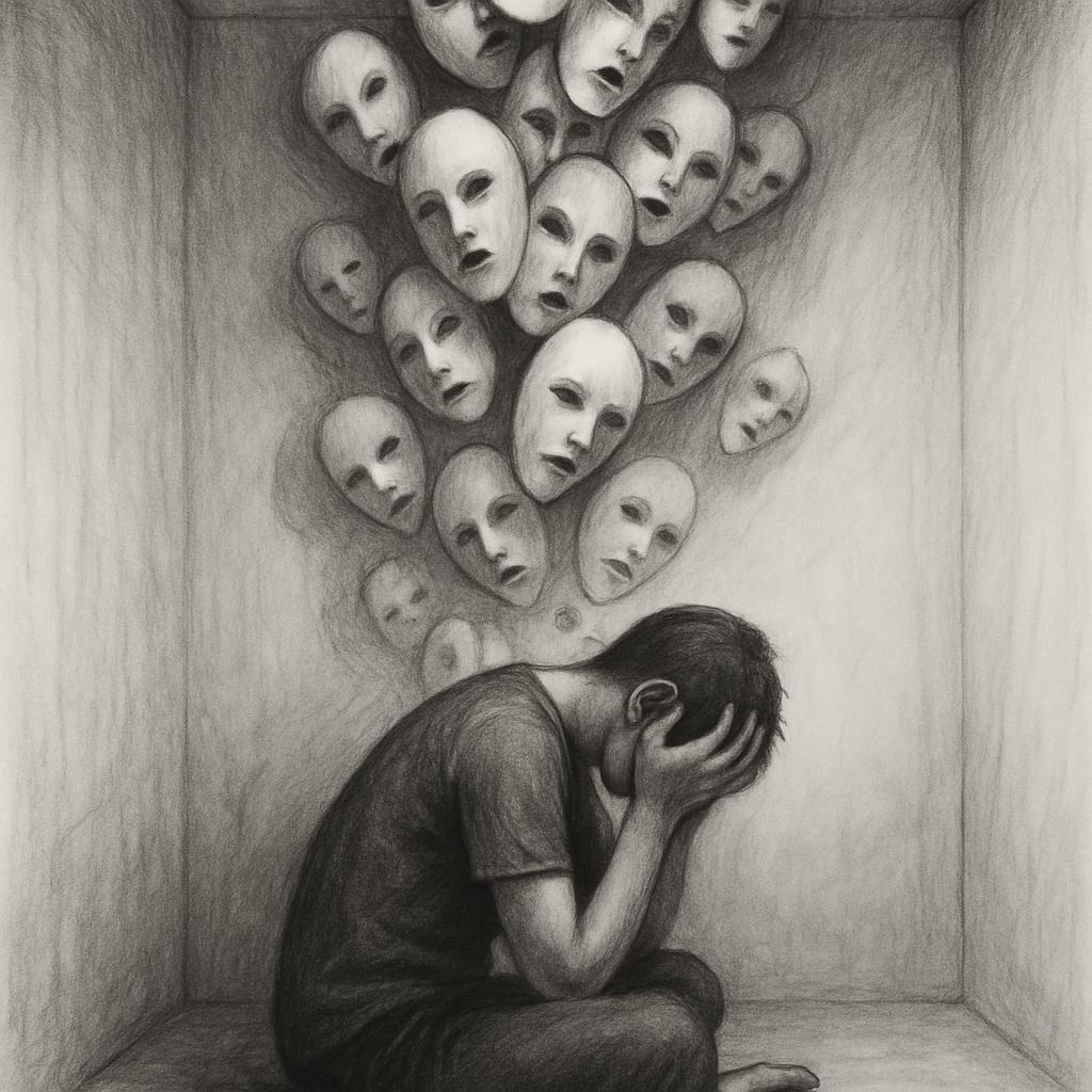 페르소나의 팽창이 이루어진 사람의 모습, 가면증후군에 걸린 사람의 모습